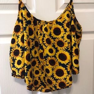 Sunflower Crop Tank Top 🌻